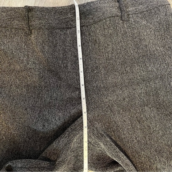VINTAGE Evan Picone Black  &  White Tweed Cropped Trousers Minimalist Stretch 6 - Picture 9 of 11